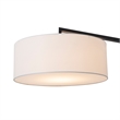 Stretch Arc Floor Lamp - 87 Matte Black Step Switch Rectangular