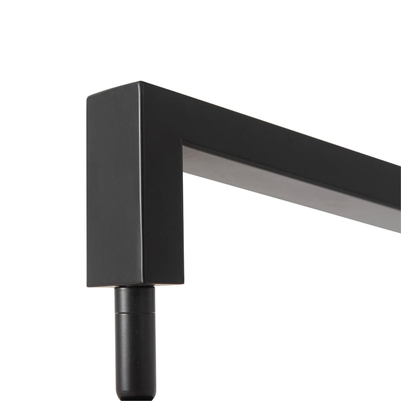Stretch Arc Floor Lamp - 87 Matte Black Step Switch Rectangular