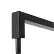 Stretch Arc Floor Lamp - 87 Matte Black Step Switch Rectangular