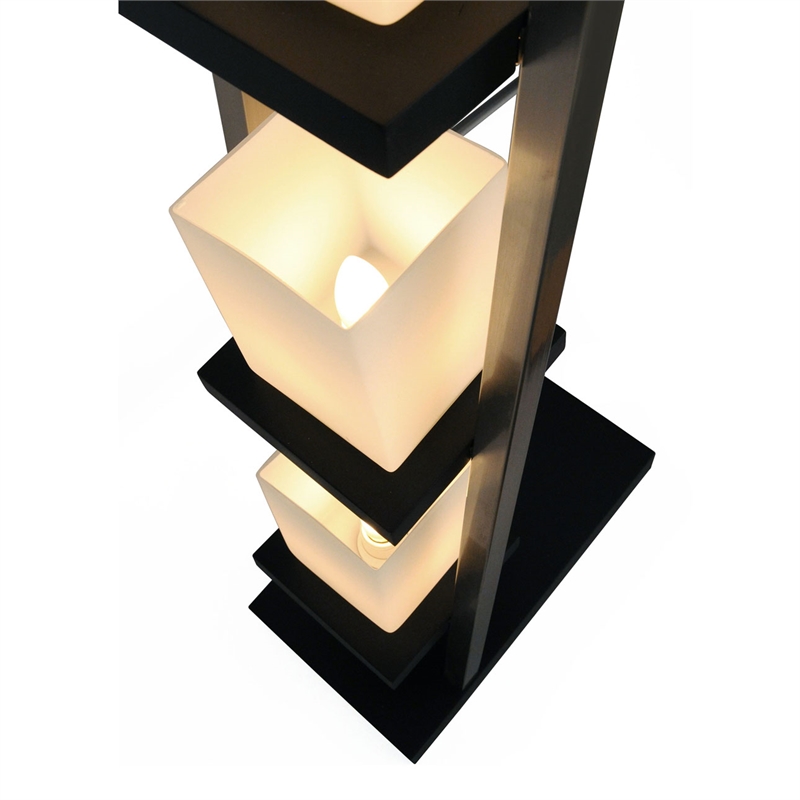 Escalier Floor Lamp - 61 Espresso & Brushed Nickel
