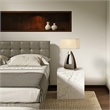 Trina Table Lamp - 30 Pecan Wood Brushed Nickel 3-way Rotary Switch