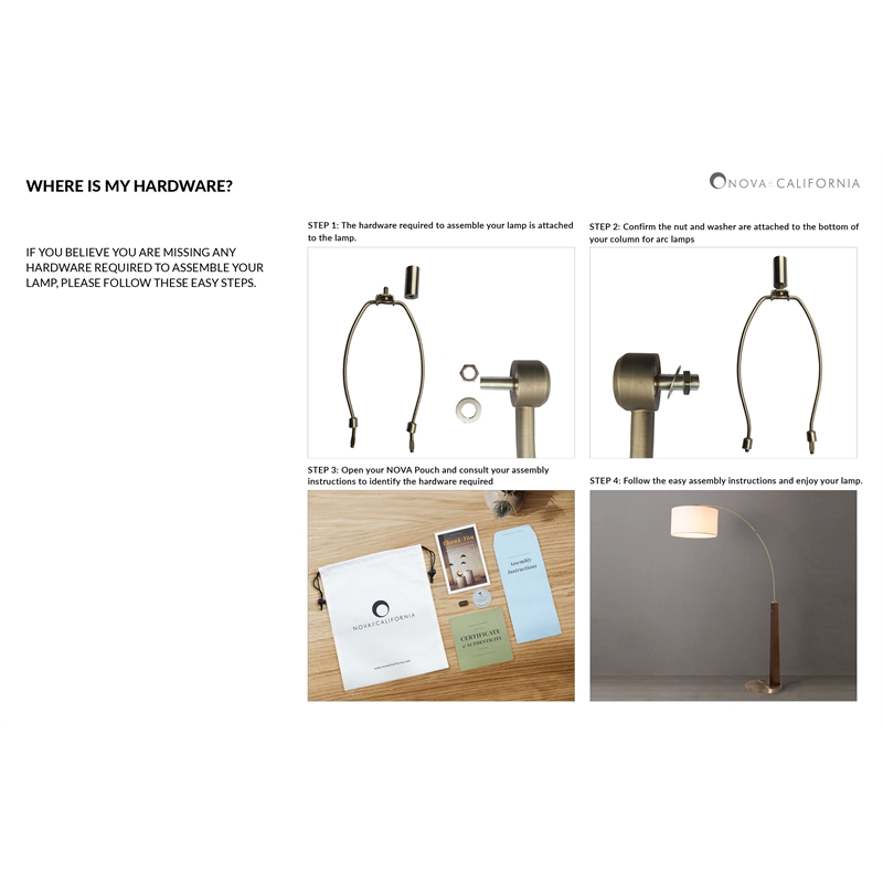 Mushroom 5-Light Arc Floor Lamp - Brass White Marble Base Dimmer