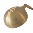 Mushroom 5-Light Arc Floor Lamp - Brass White Marble Base Dimmer