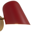 Culver Wall Sconce - Crimson Red Plug-in On/Off Toggle Switch