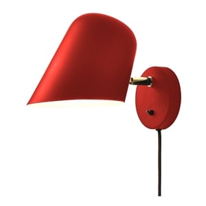 Culver Wall Sconce - Crimson Red Plug-in On/Off Toggle Switch