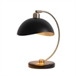 Luna Bella Mini Accent Table Lamp - Brass Black Marble Base Dimmer Switch