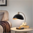 Luna Bella Mini Accent Table Lamp - Brass Black Marble Base Dimmer Switch