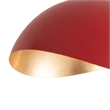 Luna Bella Arc Floor Lamp - Red Finish Black Marble Base Dimmer Switch