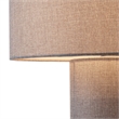 Moonlight Table Lamp - Cashmere Gray Linen Shade Dimmer Switch