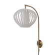 Bloom Plug-in Wall Sconce - Weathered Brass 10