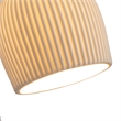 Petaluma Bone Porcelain Wall Sconce - Satin Nickel Plug-in Dimmer