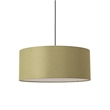 Stretch Pendant - Weathered Brass Avocado Linen Shade Dimmable Bulb Included