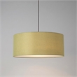Stretch Pendant - Weathered Brass Avocado Linen Shade Dimmable Bulb Included