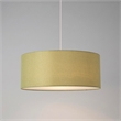 Stretch Pendant - Satin Nickel Avocado Linen Shade Dimmable Bulb Included