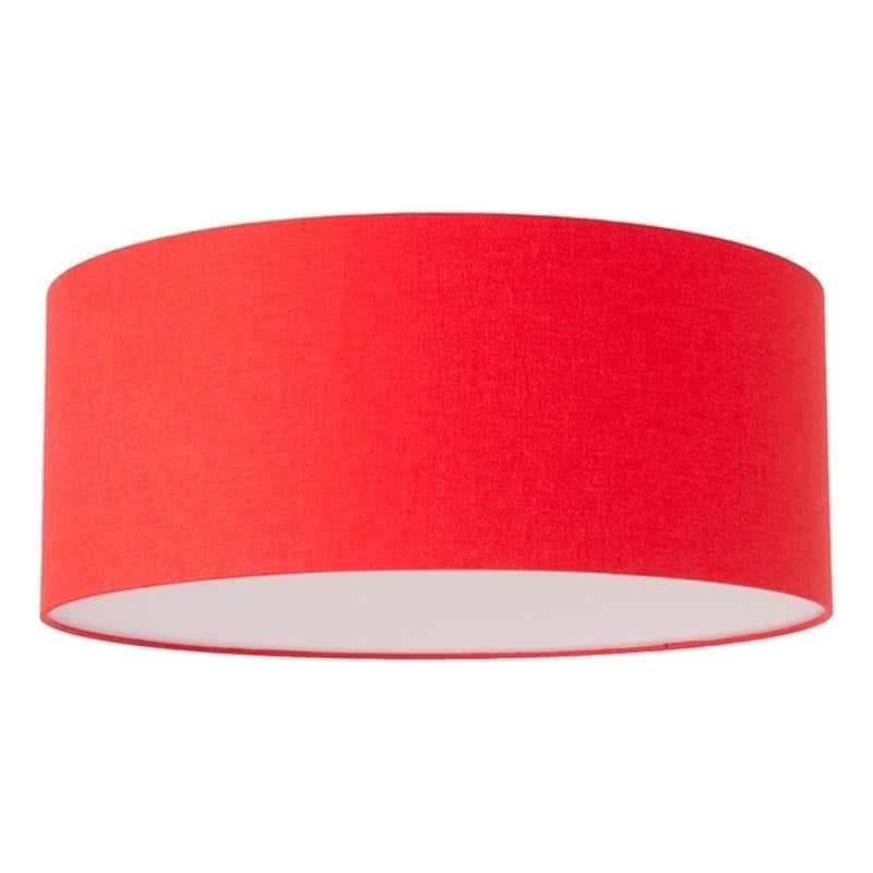 Stretch Flush Mount Weathered Brass Crimson Red