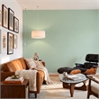 Scallop Swag Lamp - Satin Nickel Steel Drum White Linen Shade Dimmable Bulb Included