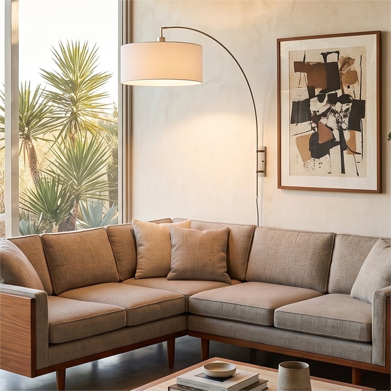 Span Wall Mounted Arc Lamp Modern Dimmable