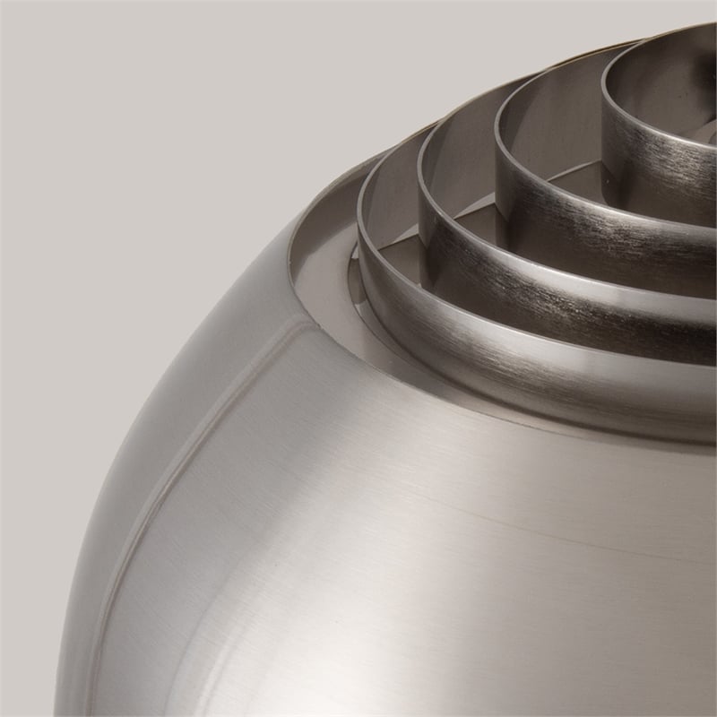 Wall Mounted Arc Lamp - Black Nickel Half Dome Satin Nickel Shade