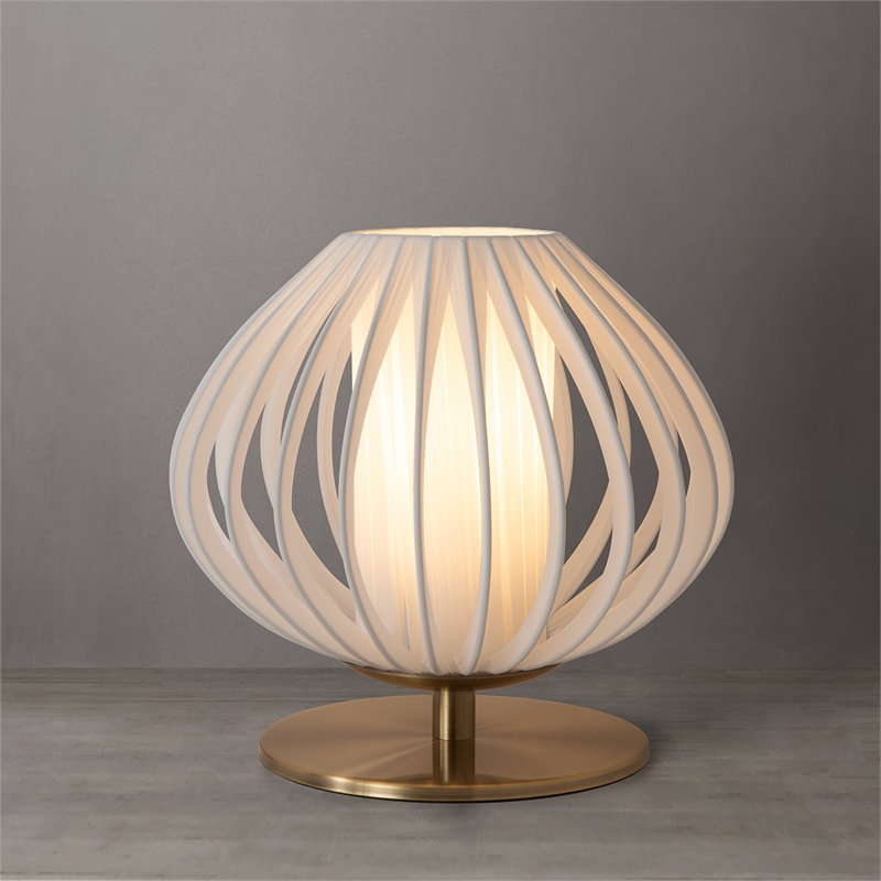 Bloom Accent Table Lamp - Weathered Brass