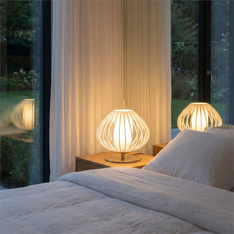 Bloom Accent Table Lamp - Weathered Brass