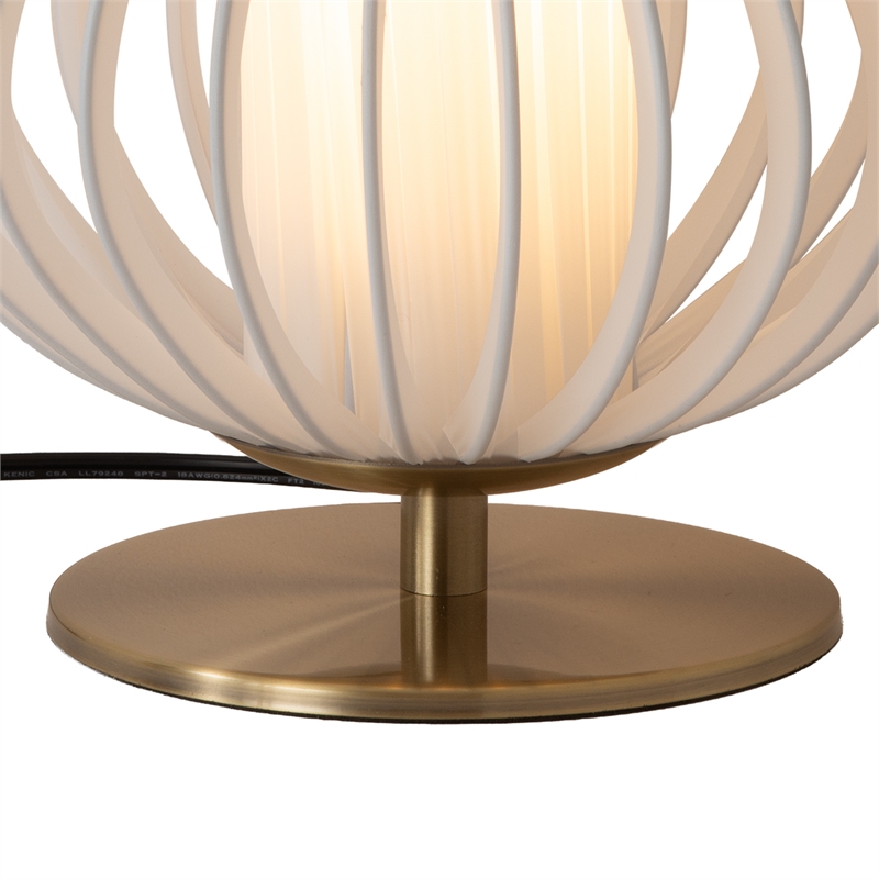 Bloom Accent Table Lamp - Weathered Brass