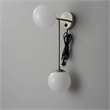 Duo Modern Contemporary Wall Sconce Satin Nickel Plug-In Light