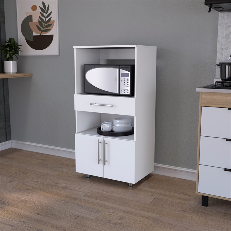 Glen Engineered Wood Pantry Engineered Wood White