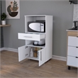 Glen Engineered Wood Pantry Engineered Wood White