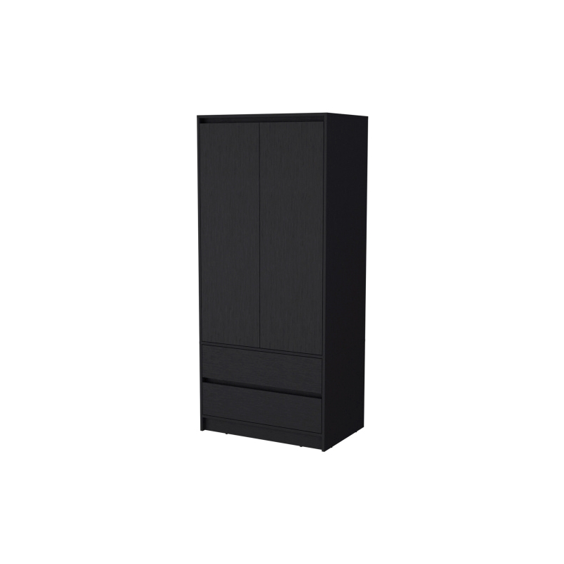 Closher Armoire Engineered Wood Black