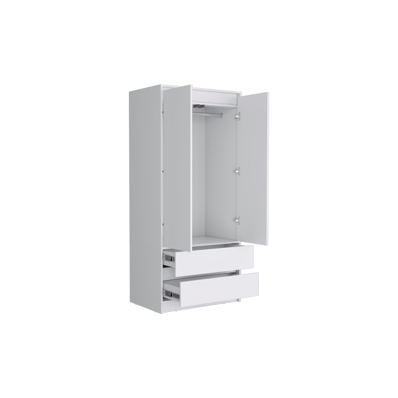 Closher Armoire Engineered Wood White