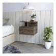 Flopini Floating Nightstand Engineered Wood Flopini  Dark Walnut