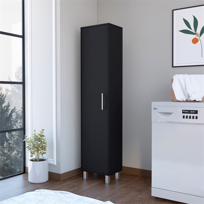 Buccan Storage Cabinet Engineered Wood Black