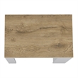 Doyle Island Engineered Wood White and Light Oak