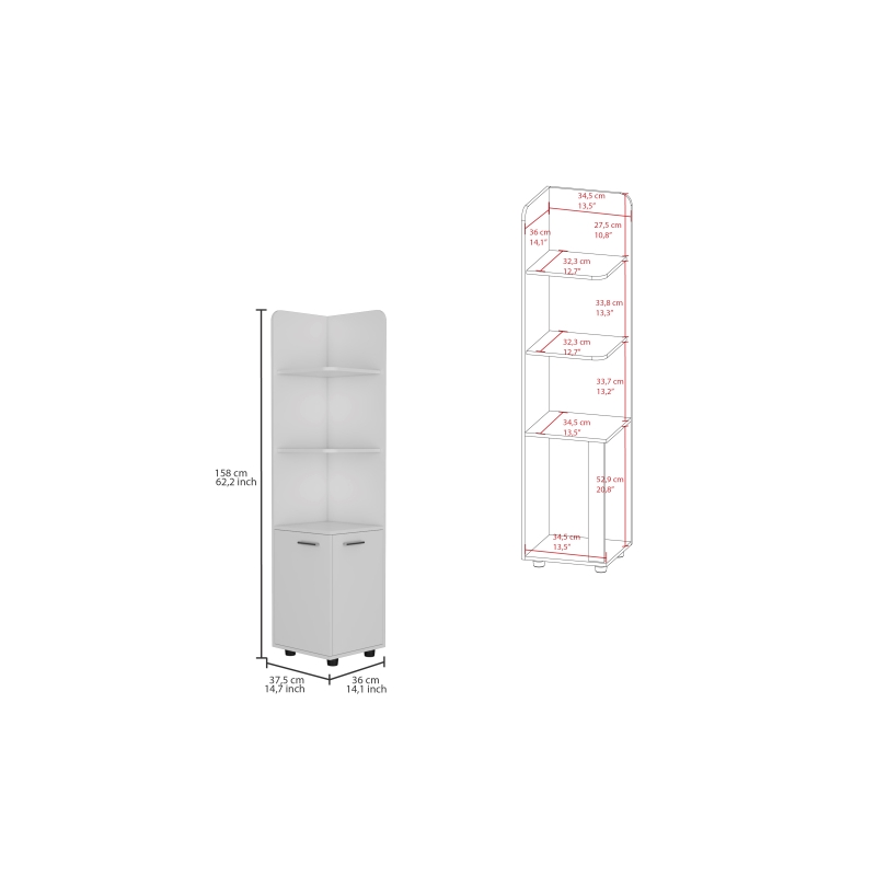 Kairatu Freestanding Cabinet Engineered Wood White