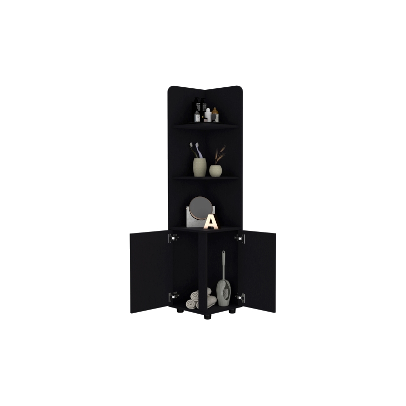 Kairatu Freestanding Cabinet Engineered Wood Black
