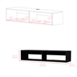 Shelley Entertainment Center Engineered Wood Black