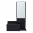Lowell Floating Hallway Cabinet Engineered Wood Black
