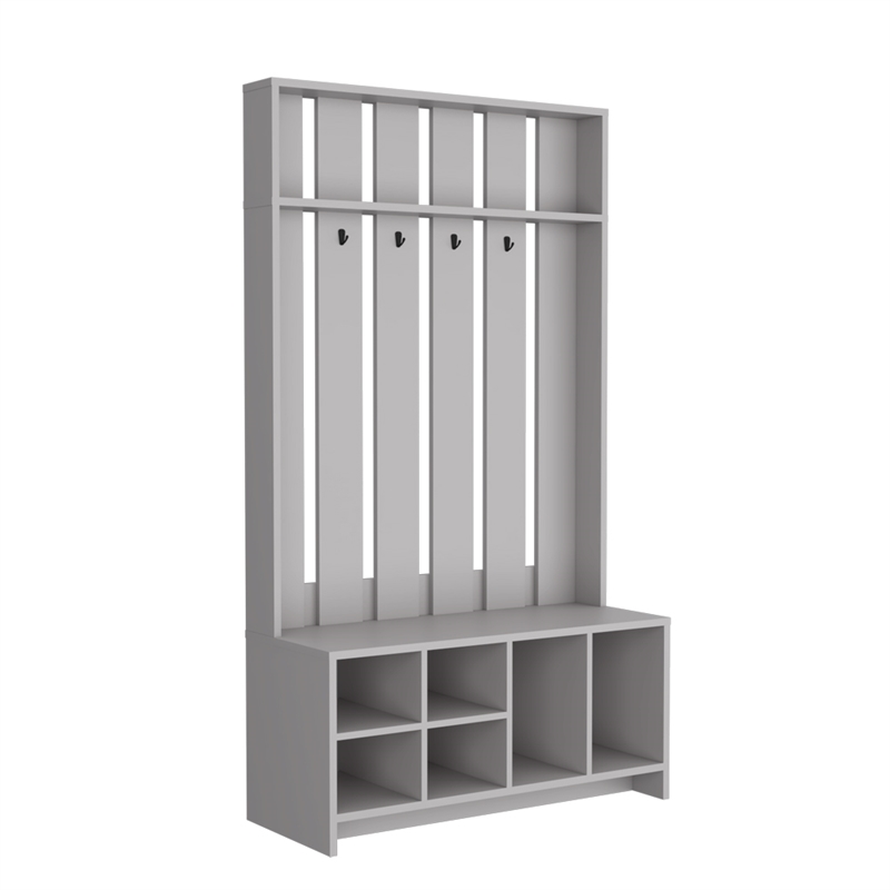 Murphy Hall Tree Engineered Wood Gray