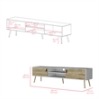 Tv Stand A Magness Living Room White  Macadamia