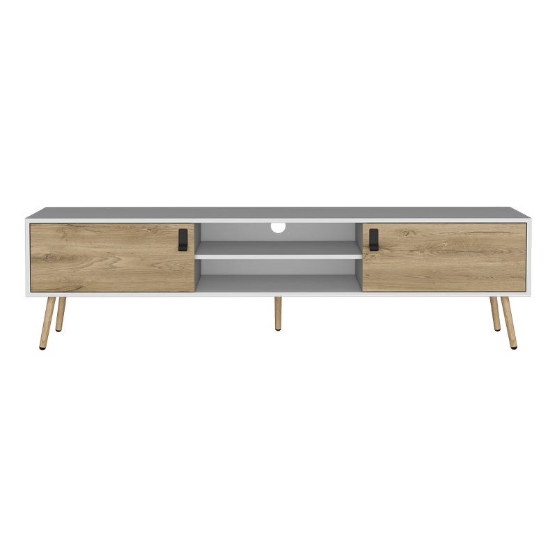 Tv Stand A Magness Living Room White  Macadamia