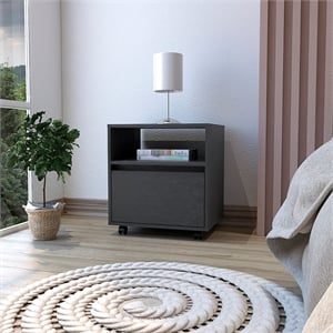 Nightstand Munyochi Bedroom Black