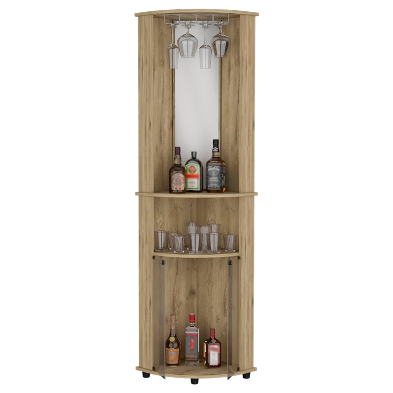 Corner Bar Cabinet Rialto Living Room Macadamia