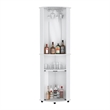 Corner Bar Cabinet Rialto Living Room White