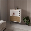 Platea Bar Cabinet Living Room WhiteMacadamia