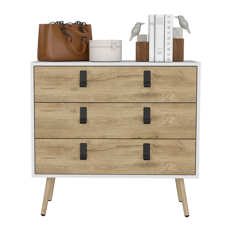 Dresser Magness Bedroom White  Macadamia Manufactured wood