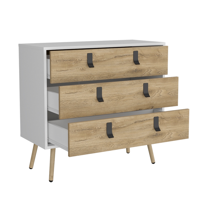 Dresser Magness Bedroom White  Macadamia Manufactured wood