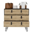 Dresser Magness Bedroom Black  Macadamia Engineered Wood