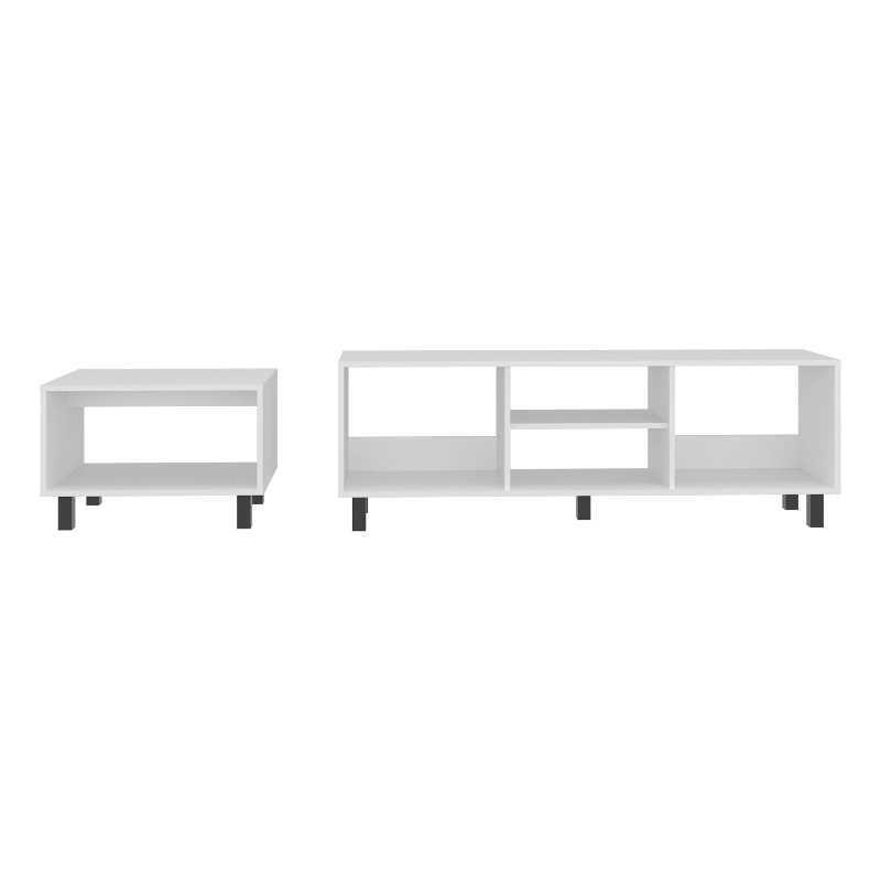 Majestic Duo Rack Coffe Table with Open Shelving