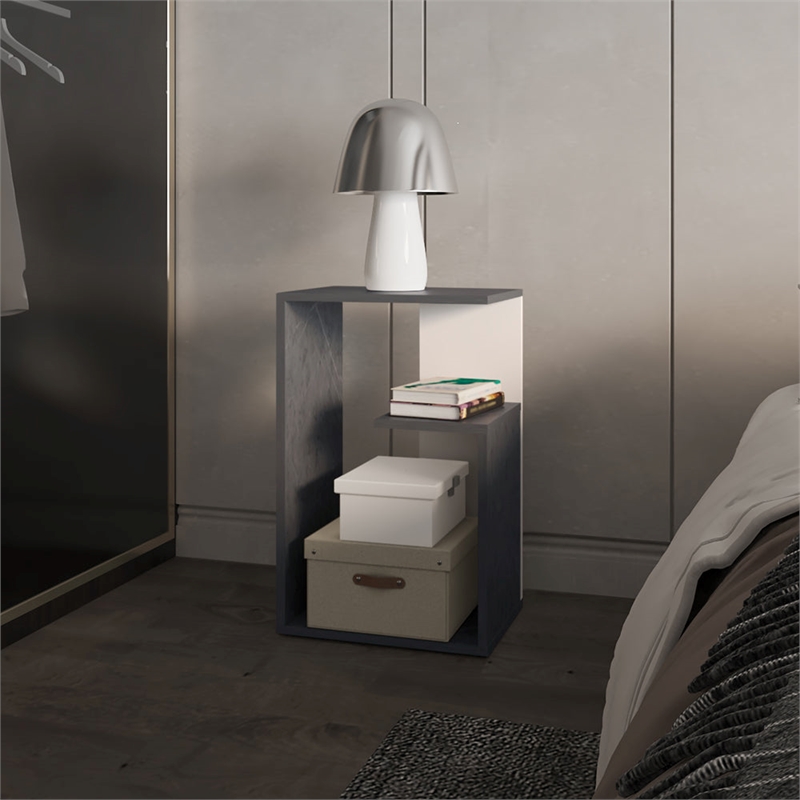 Side Table Sallis Living Room OnyxWhite