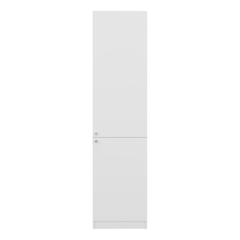 Sunflower Tall Bookcase Storage Cabinet with Multiple Shelves Engineered Wood Furniture Organizer for Living Room Bedroom and Home Office Storage White Finish Modern Design